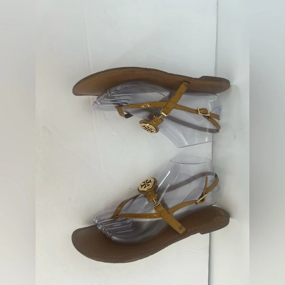 RARE Tory Burch Ali Anteka Tan Leather Sandals
